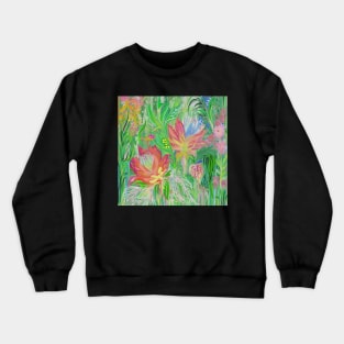 Abstract Protea tropical garden Crewneck Sweatshirt